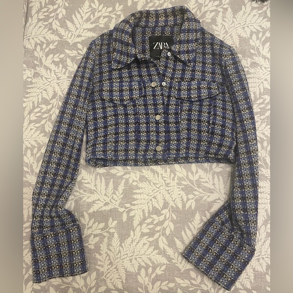 Zara Crop Tweed Jacket - Picture 4 of 4